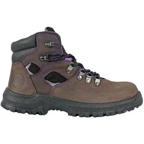 Hoss Women's Lily 6" Steel Toe Waterproof Slip Resistant Boot - Brown 70423