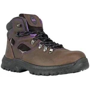 Hoss Women's Lily 6" Steel Toe Waterproof Slip Resistant Boot - Brown 70423