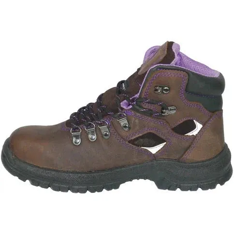 Hoss Women's Lily 6" Steel Toe Waterproof Slip Resistant Boot - Brown 70423