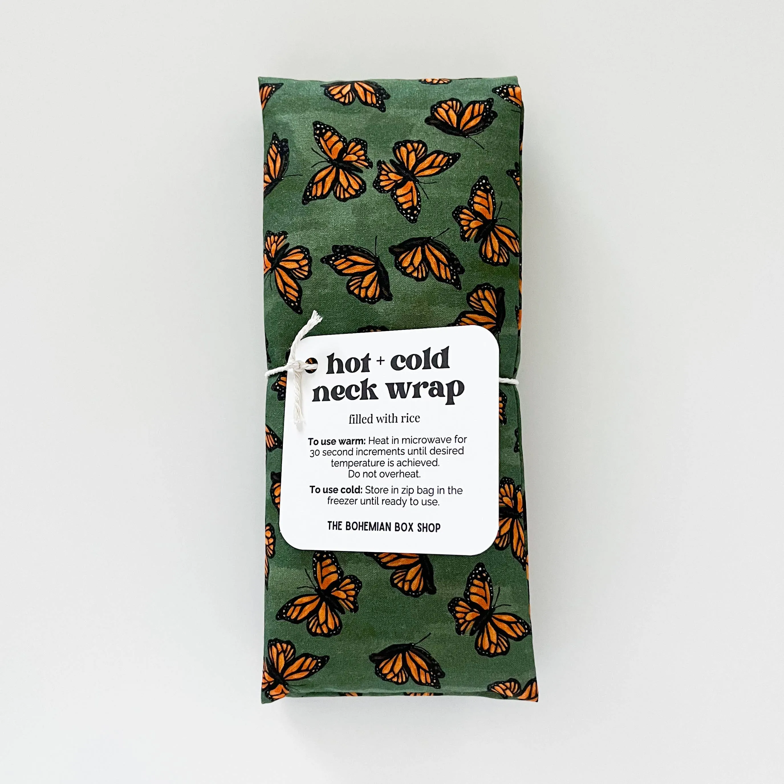 Hot & Cold Therapy Neck Wrap - Monarch Butterflies 