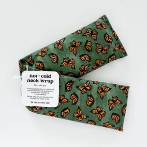 Hot & Cold Therapy Neck Wrap - Monarch Butterflies 