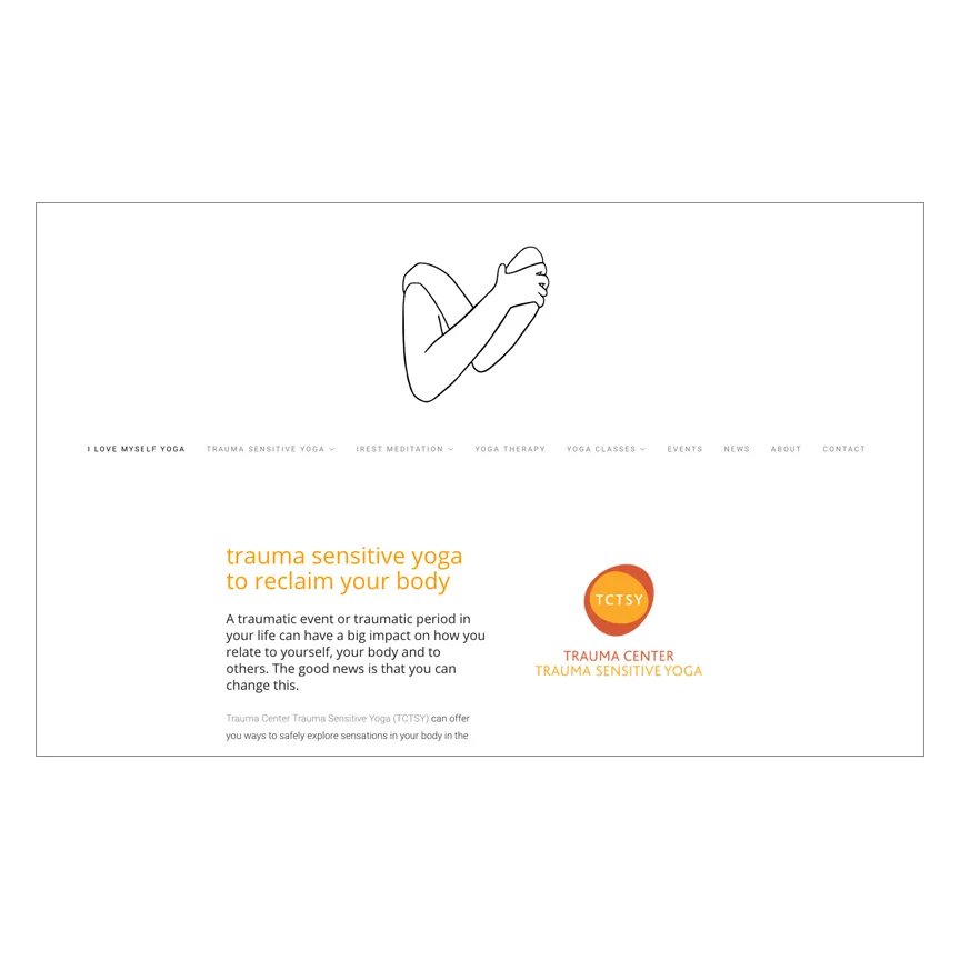 I Love Myself Yoga Logo