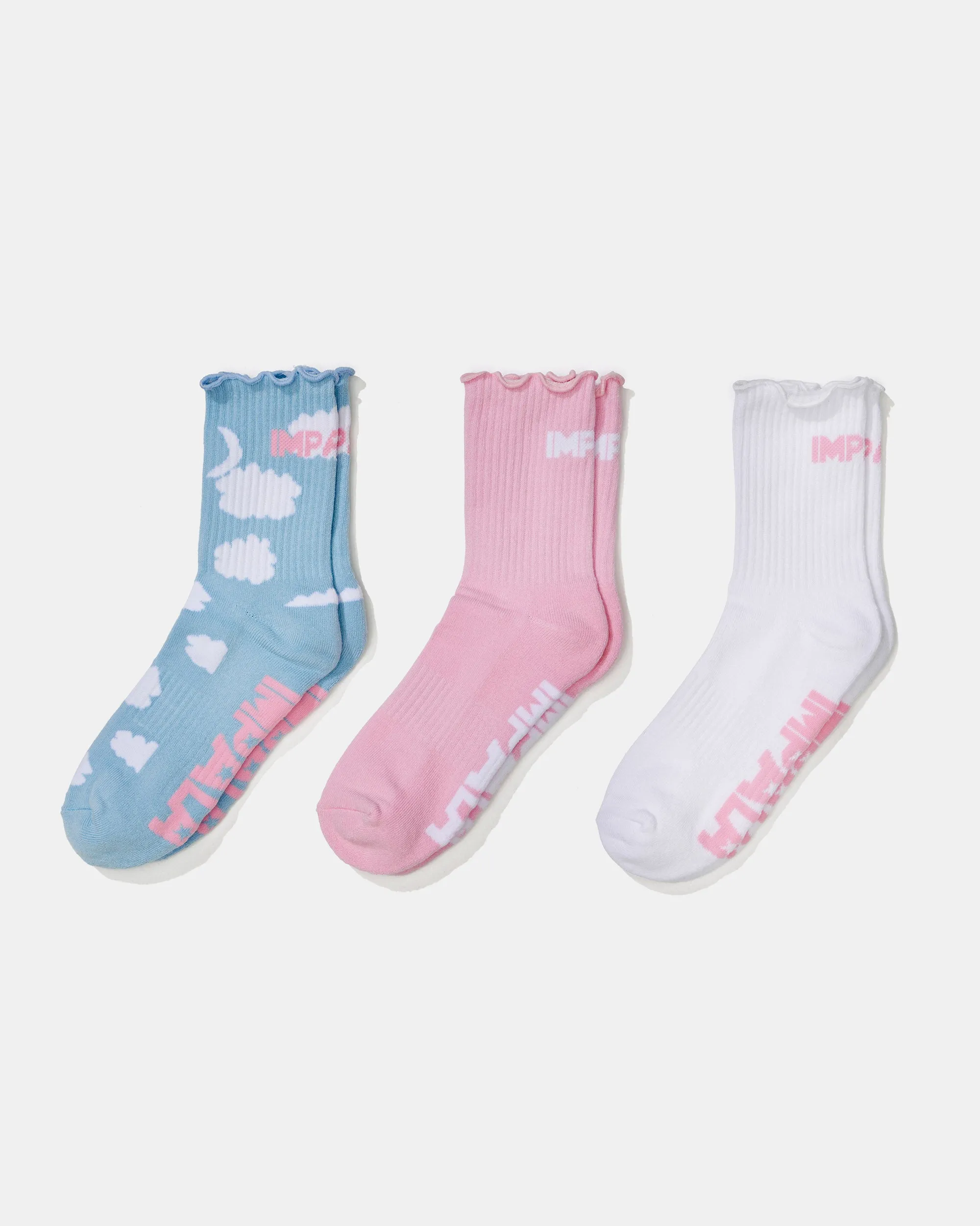 Impala Everyday Frill Sock 3 Pack - Starbright