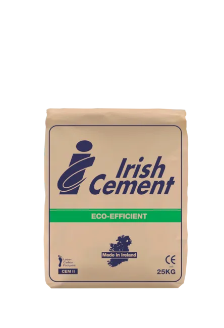 Irish Cement – Bagged Cement – 25KG. Pallet prices available