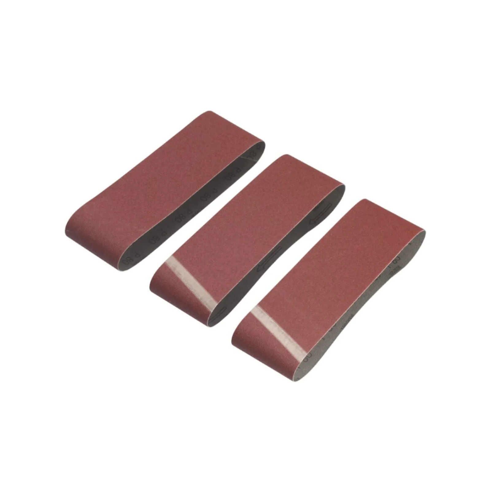 IRWIN 75 x 533mm 80 Grit Sanding Belt - 3 Pack