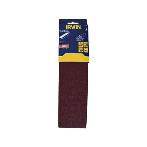 IRWIN 75 x 610mm 40 Grit Sanding Belts - 3 Pack