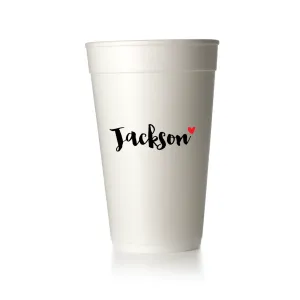 Jackson Script Cups