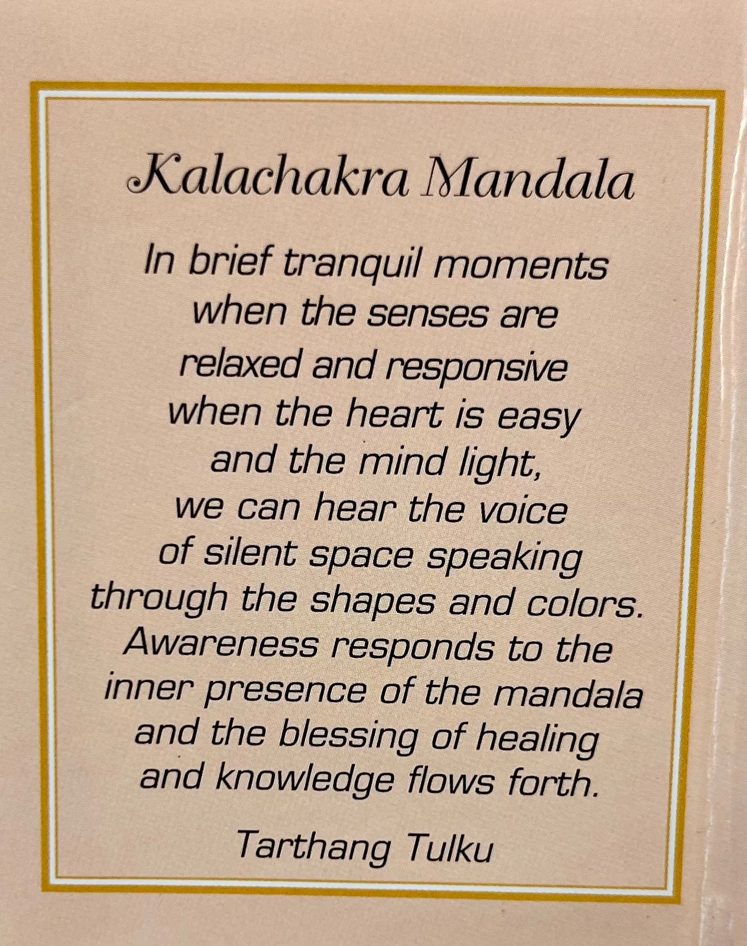 Kalachakra Mandala Folding Thangka