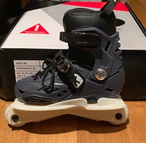 Kaltik K Skates - blue Steel kids adjustable rollerblades - freestyle