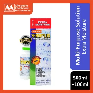 Klean&Kare Sensiplus Multi Purpose Solution (500mL 100mL) Free Lens Container