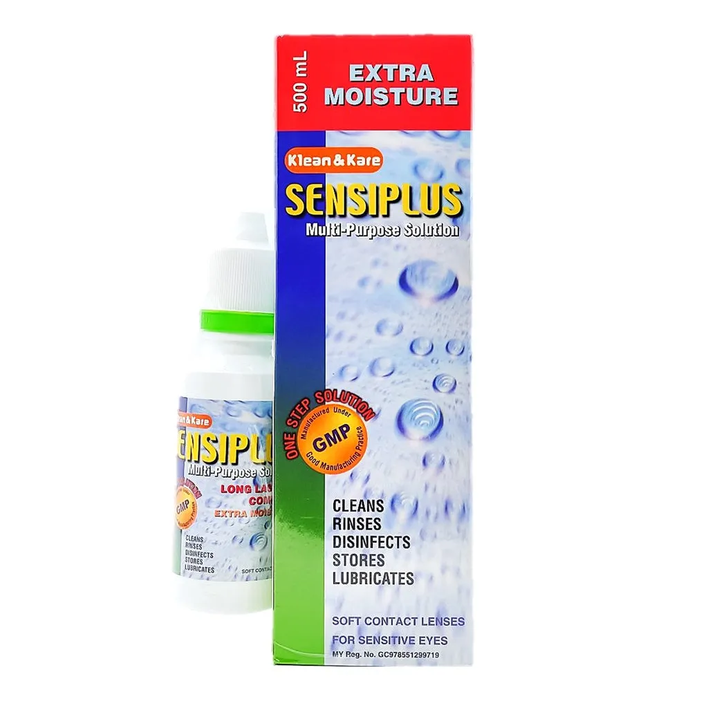 Klean&Kare Sensiplus Multi Purpose Solution (500mL 100mL) Free Lens Container