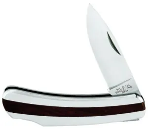 Klein Tools Compact Pocket Knives, 7 1/8 in, Stainless Steel Blade, Stainless Steel/Wood, 44034