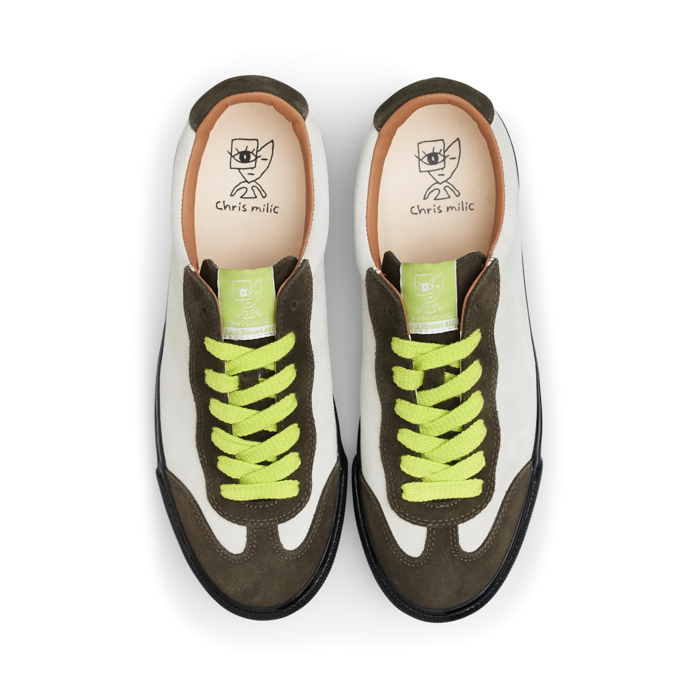 Last Resort AB VM004 Milic Lo Suede Olive Cream/Black