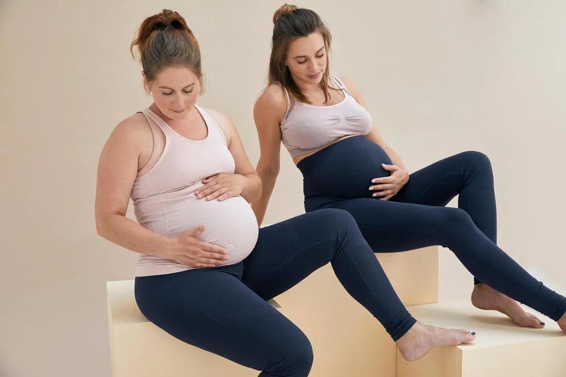LEGGING YOGA PRENATAL BLEU MARINE