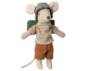 MAILEG Hiker Mouse | Big Brother -Thin Stripes