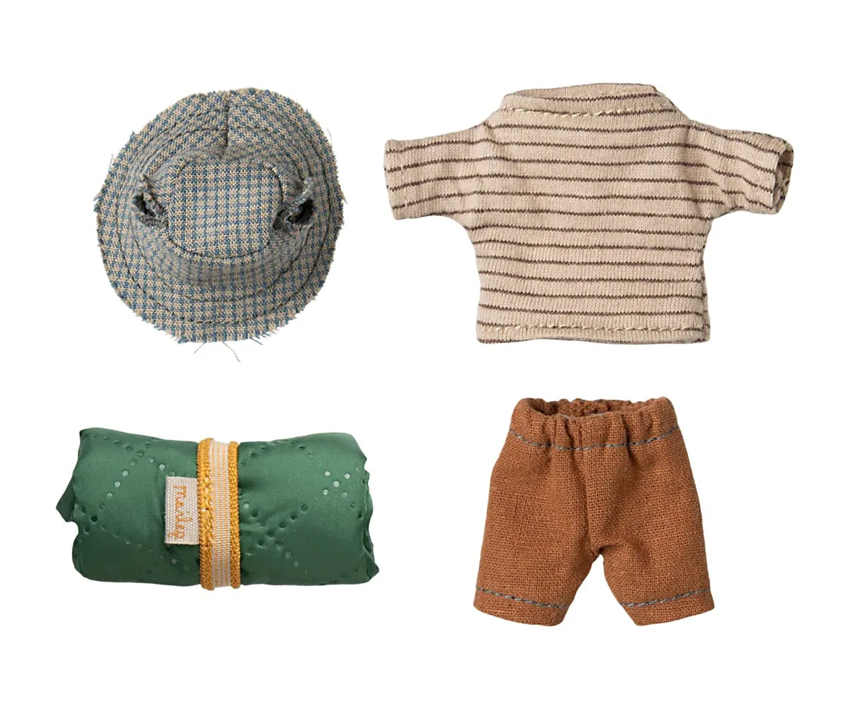 MAILEG Hiker Mouse | Big Brother -Thin Stripes