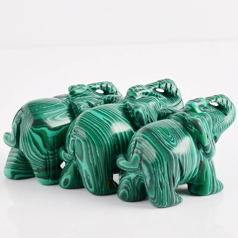 Malachite Elephant Crystal