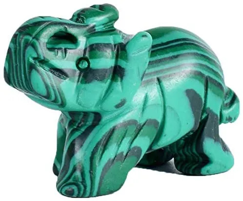 Malachite Elephant Crystal