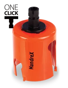 MandreX MHMQ0044B SuperXcut Multi Purpose TCT 44mm Hole Saw c/w Adapter