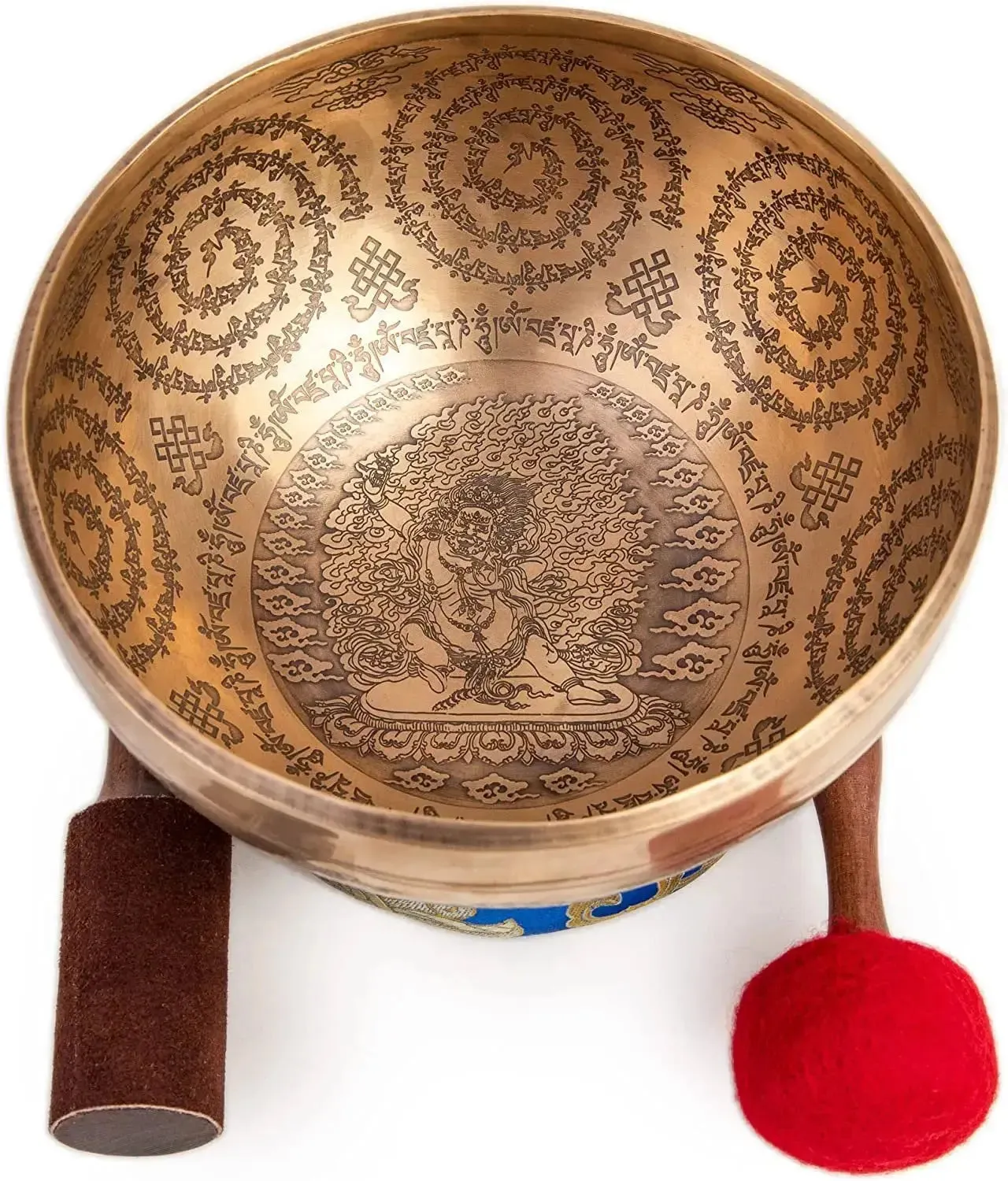 Master Healing Tibetan Singing Bowl Set for Sound Bath & Chakra Meditation - 9-Inch"