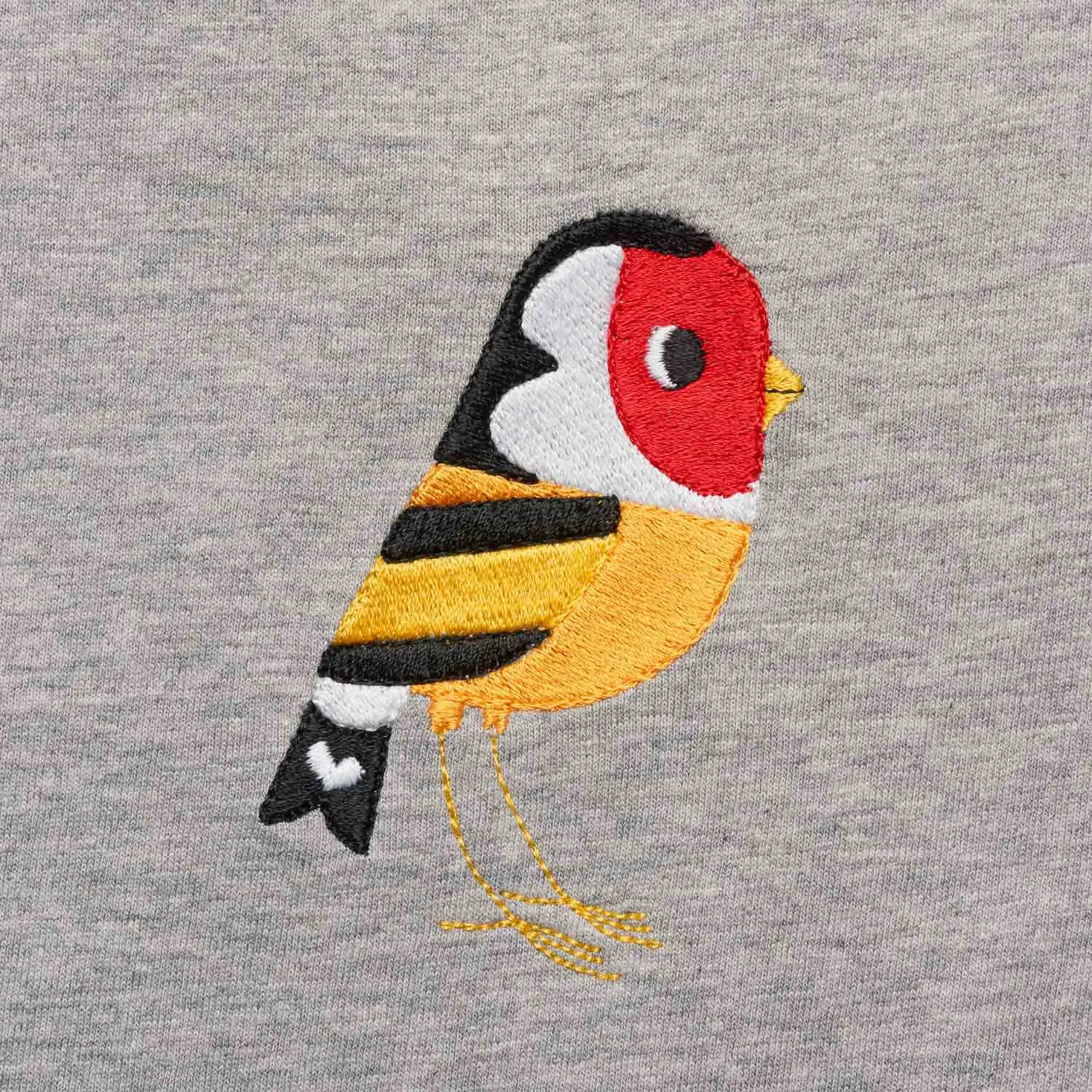 MATT SEWELL GOLDFINCH ORGANIC  COTTON LONG SLEEVE TEE - GREY
