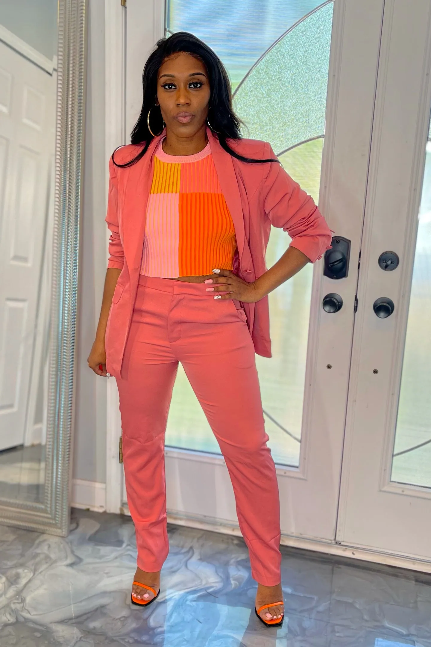 MAUVE PANTSUIT