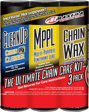 MAXIMA RACING OIL Chain Wax/Care Kit - Aerosol