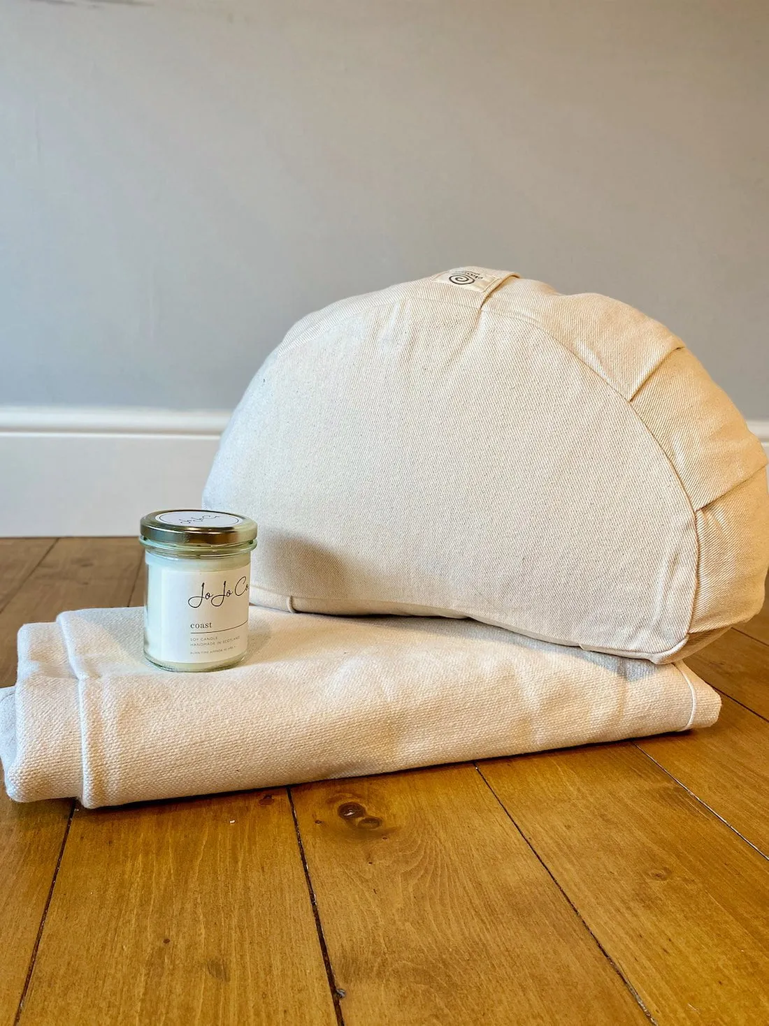 Meditation Bundle - Cushion   Yoga Blanket   Soy Candle