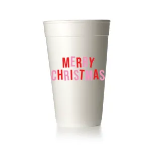 Merry Christmas Multi Color Cups