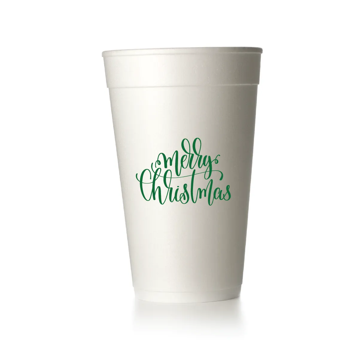 Merry Christmas Script Cups