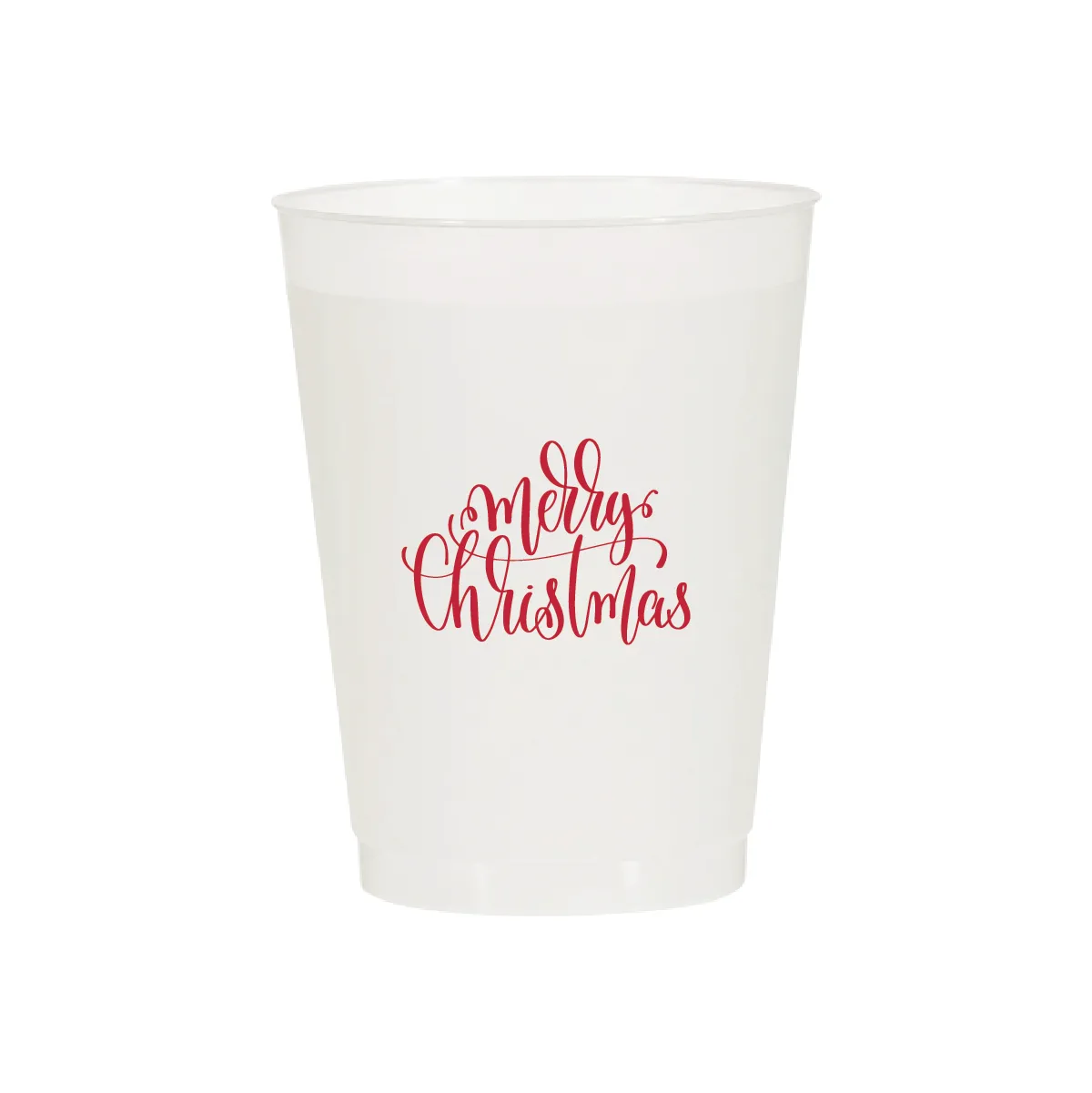 Merry Christmas Script Cups