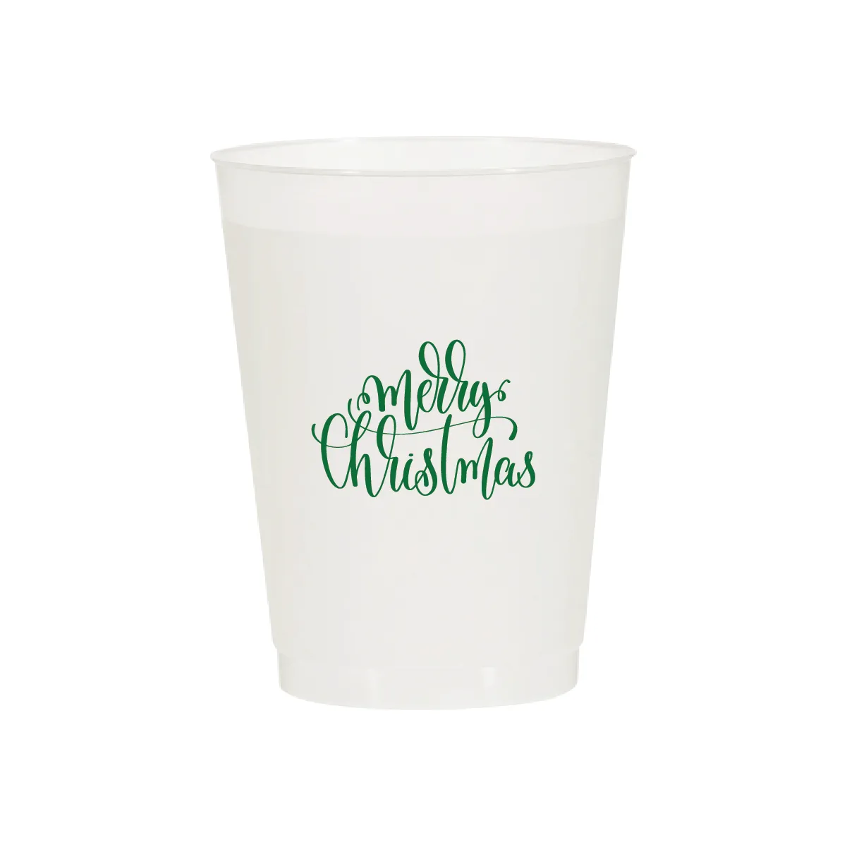 Merry Christmas Script Cups