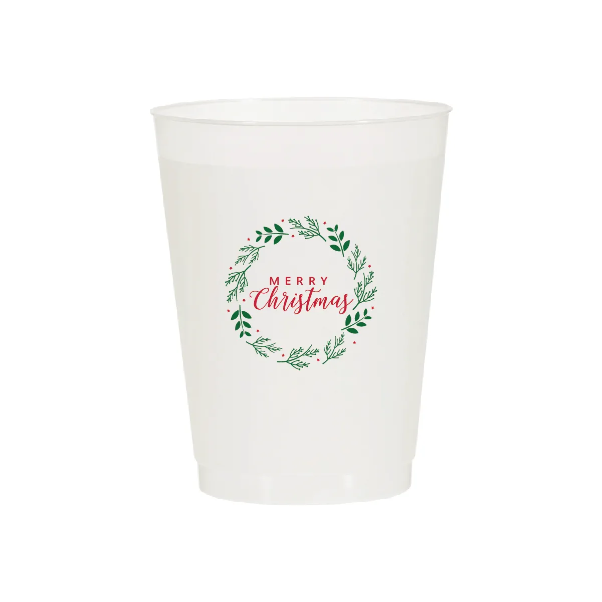 Merry Christmas Wreath Cups