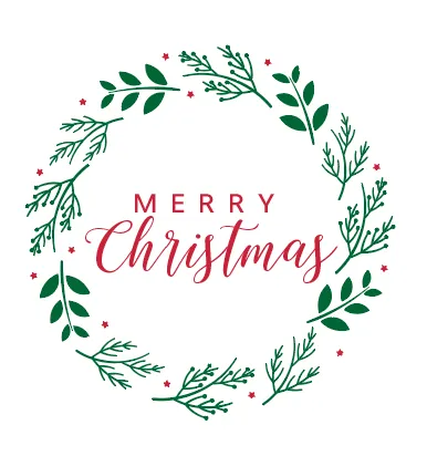 Merry Christmas Wreath Cups