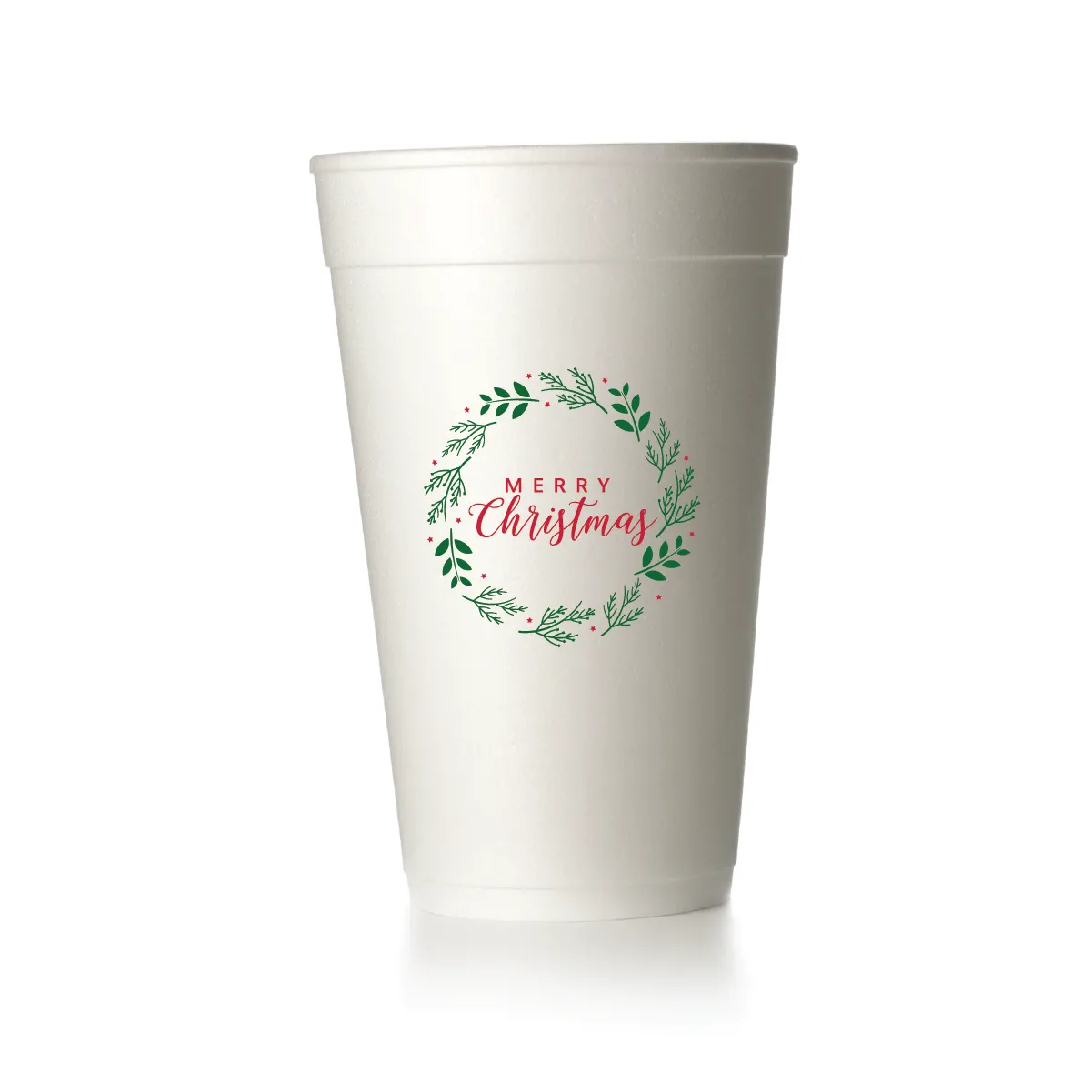 Merry Christmas Wreath Cups