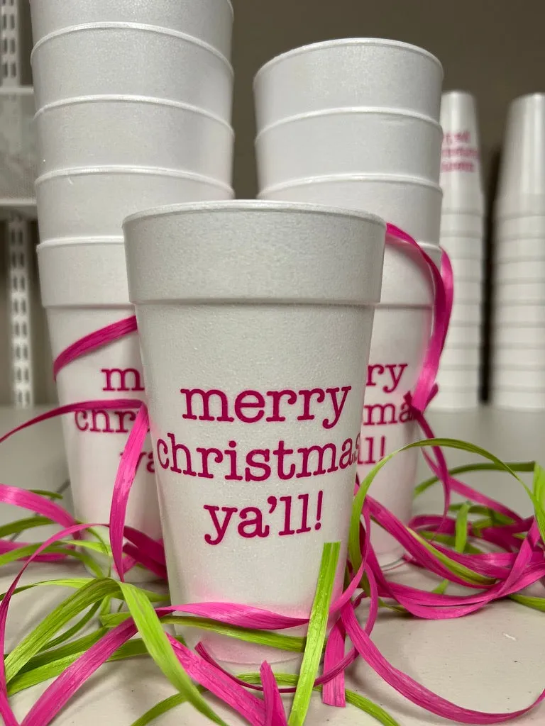 Merry Christmas Ya'll Cups