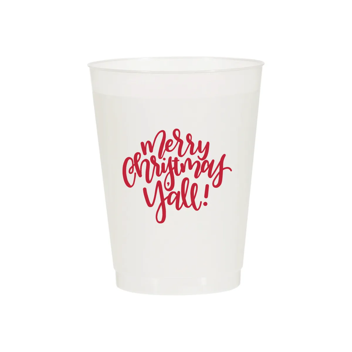 Merry Christmas Y'all Script Cups