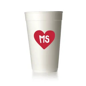 Mississippi - State Heart Cups