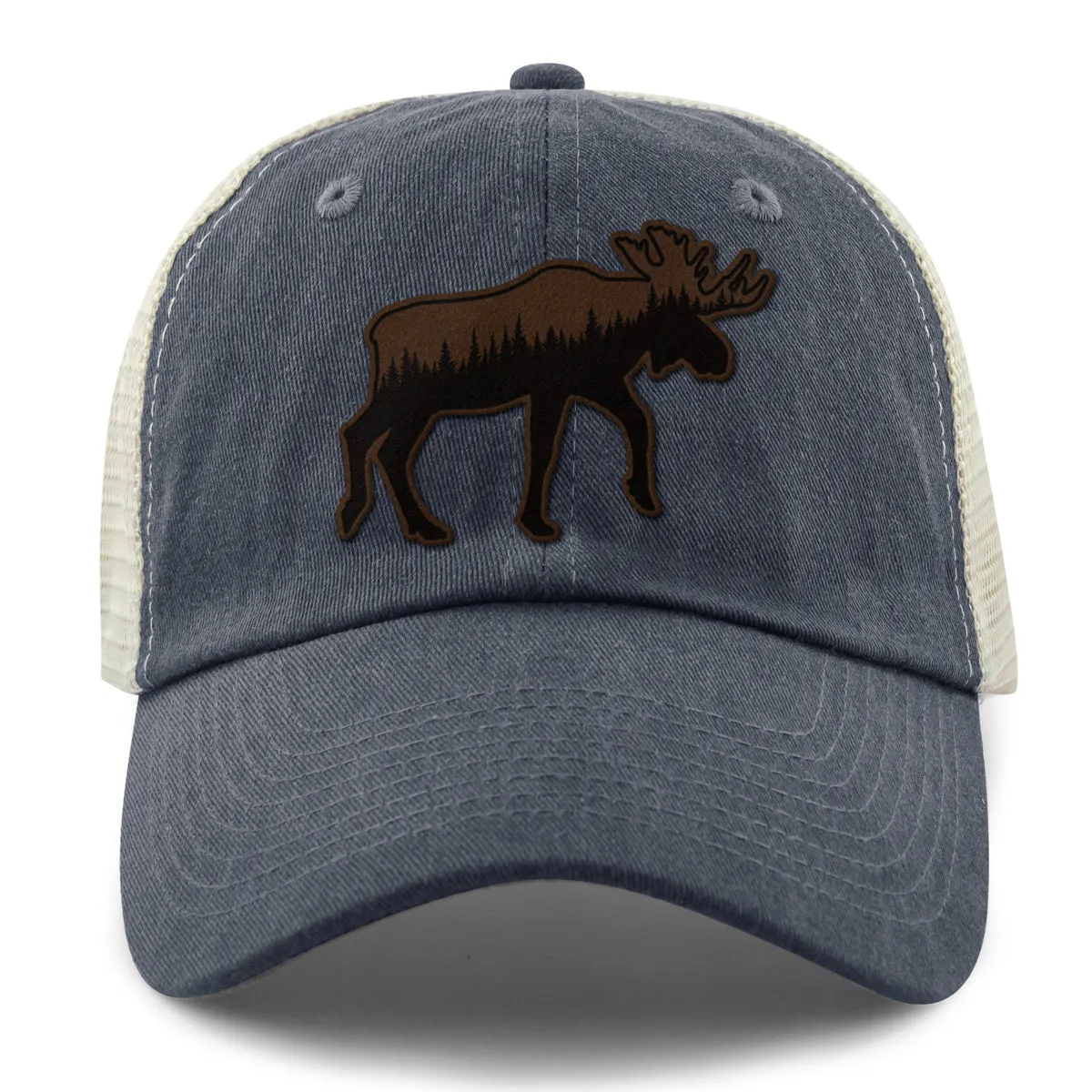 Moose Tree Skyline Leather Patch Relaxed Trucker