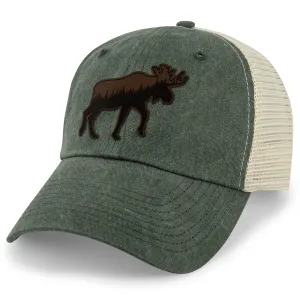 Moose Tree Skyline Leather Patch Relaxed Trucker