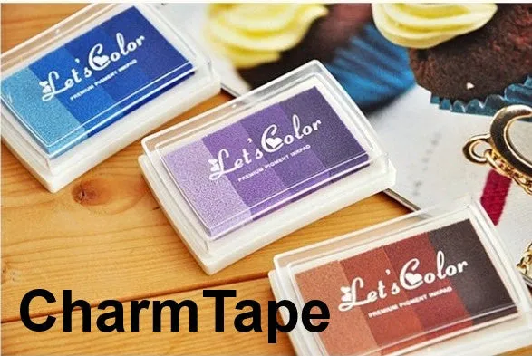 Multi-color Stamp Ink Pad Oil Based waterproof for wood, fabric and paper
