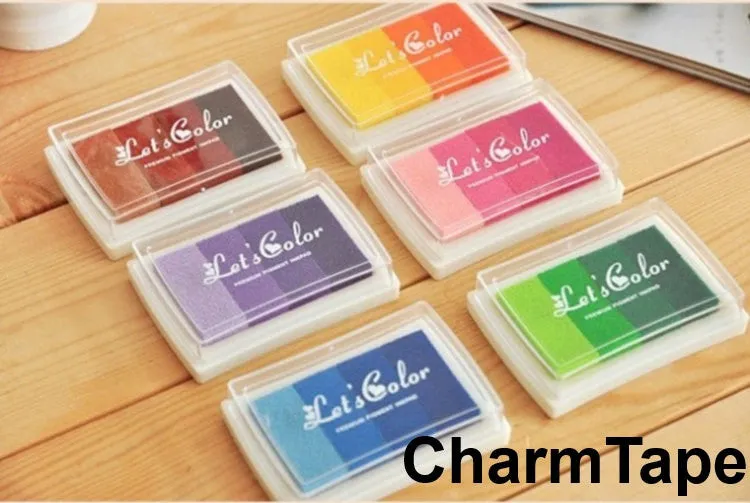 Multi-color Stamp Ink Pad Oil Based waterproof for wood, fabric and paper