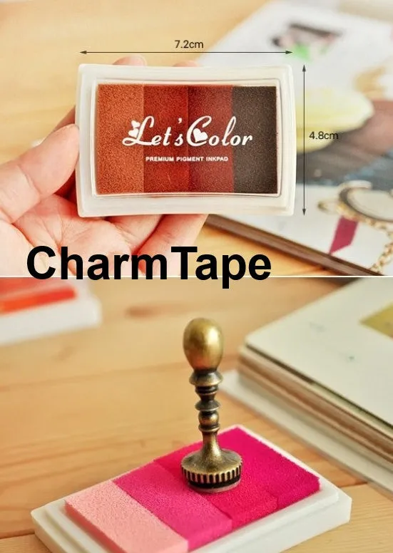 Multi-color Stamp Ink Pad Oil Based waterproof for wood, fabric and paper