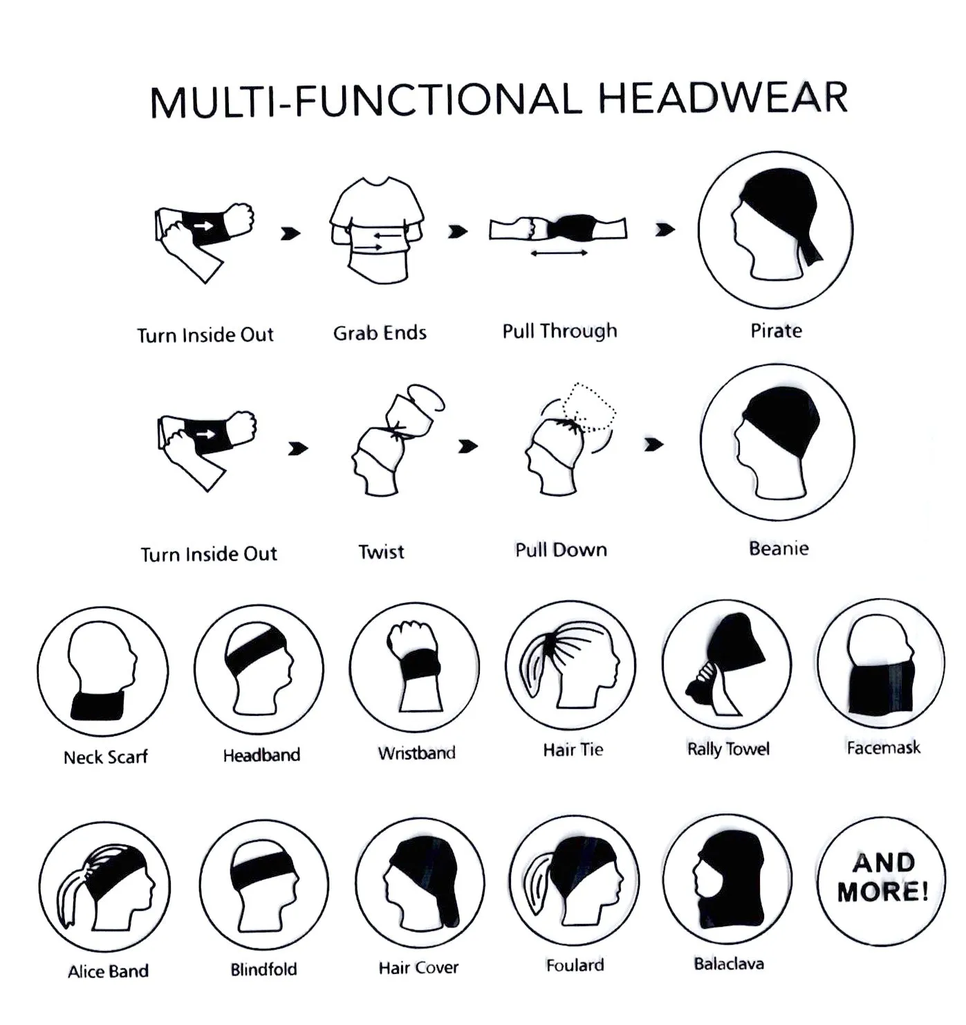 Multi-Purpose Headwear - Subtle Beauty