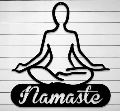 Namaste Wall Sign - Metal Zen Home Décor