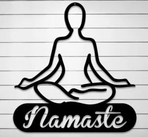 Namaste Wall Sign - Metal Zen Home Décor
