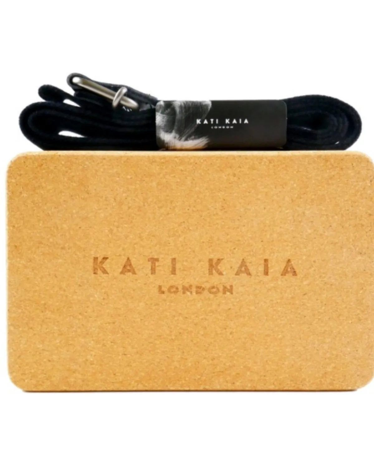 Natural CORK YOGA BLOCK   STRAP SET