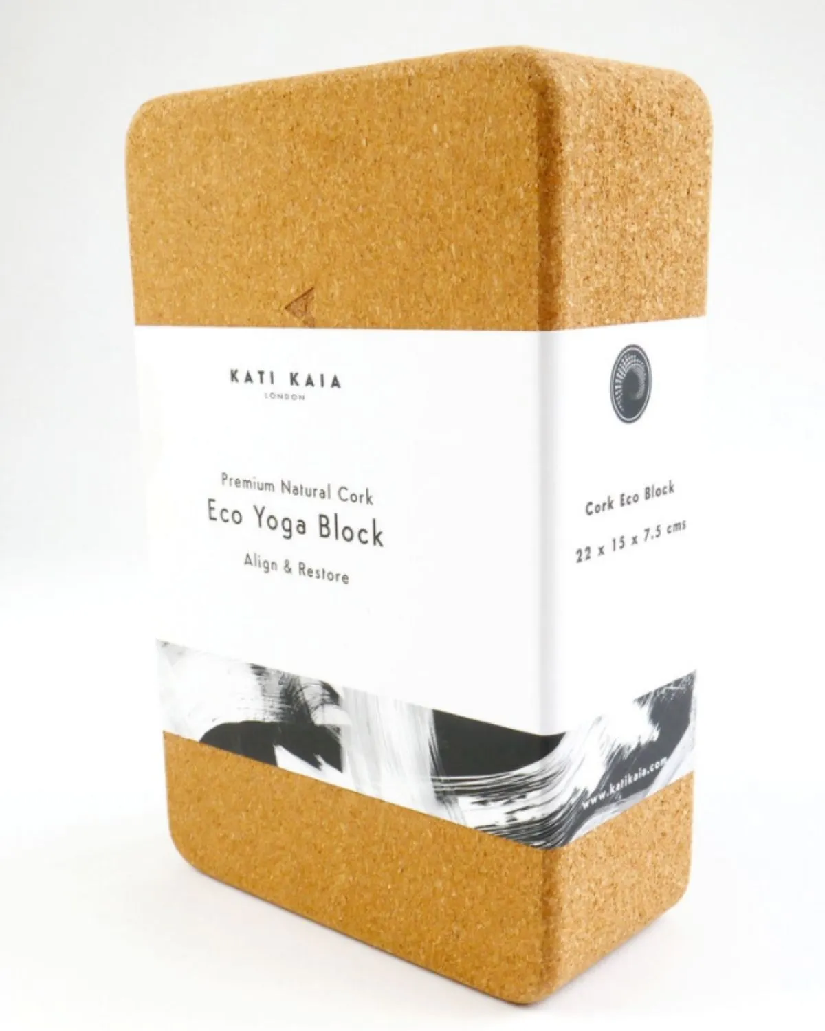 Natural CORK YOGA BLOCK   STRAP SET