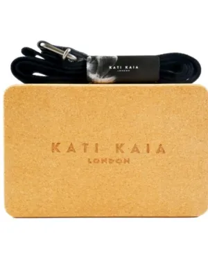 Natural CORK YOGA BLOCK   STRAP SET