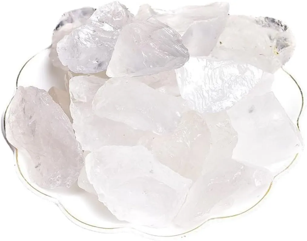 New 35 Pcs Clear Quartz Raw Crystals, Small Healing Crystals Natural Rough Stones Crystal for Tumbling, Cabbing, Fountain Rocks, Decoration, Polishing, Wire Wrapping, Wicca & Reiki